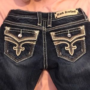 Only worn once Rock Revival Jeans